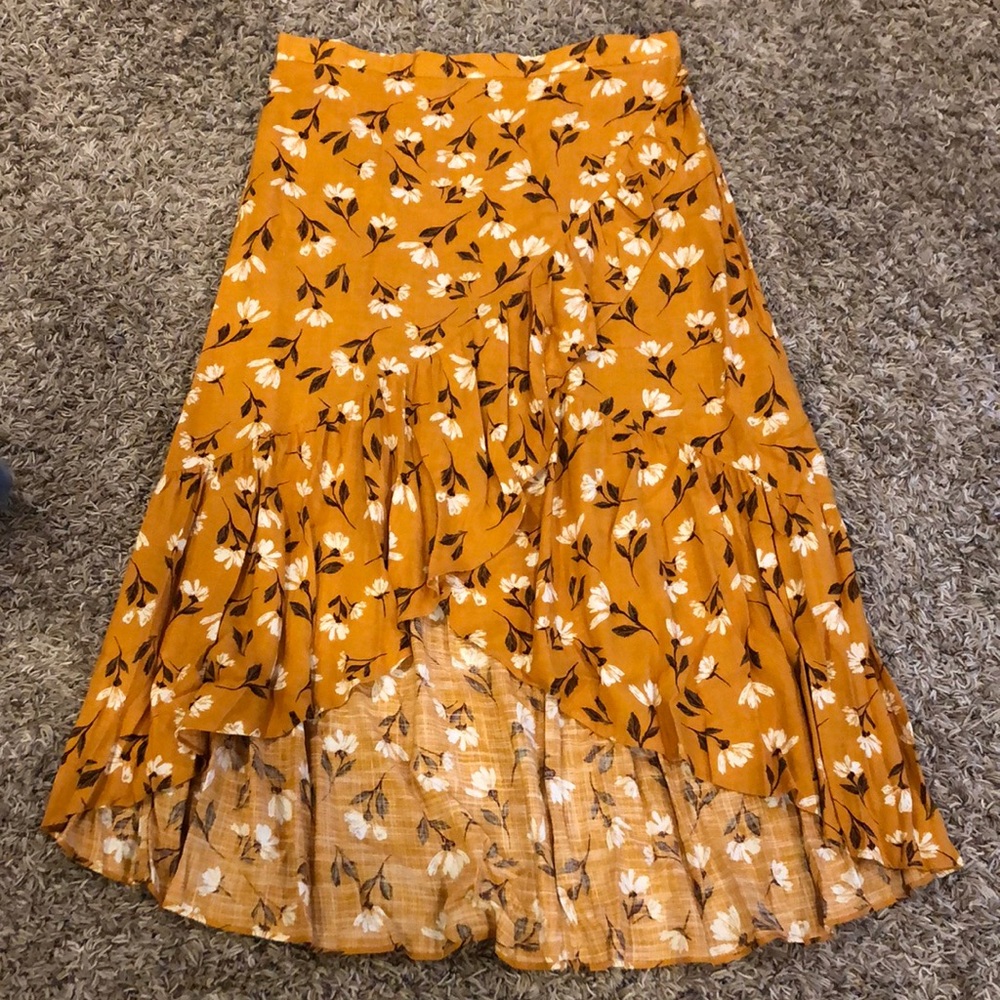 Beautiful Sonoma wrap skirt with elastic waist size XL